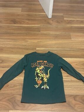 Kids Long-Sleeve Dinosaur Halloween Shirt